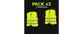 Pack 2 Chalecos Reflectantes para Moto · Piloto + Acompañante